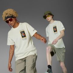 adidas Nat Geo Aeroready Graphic Tee Erkek Tişört Krem JD5962