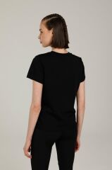 Vans Wm Drop V Ss Crew-b Kadın T-shirt VN0A5HNMBLK1