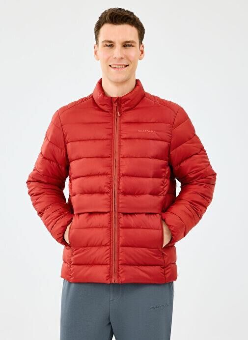 Skechers M Essential Outerwear Padded Jacket Erkek Mont Kırmızı S231242-3912