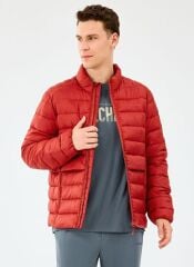 Skechers M Essential Outerwear Padded Jacket Erkek Mont Kırmızı S231242-3912