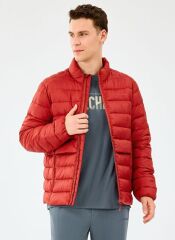 Skechers M Essential Outerwear Padded Jacket Erkek Mont Kırmızı S231242-3912