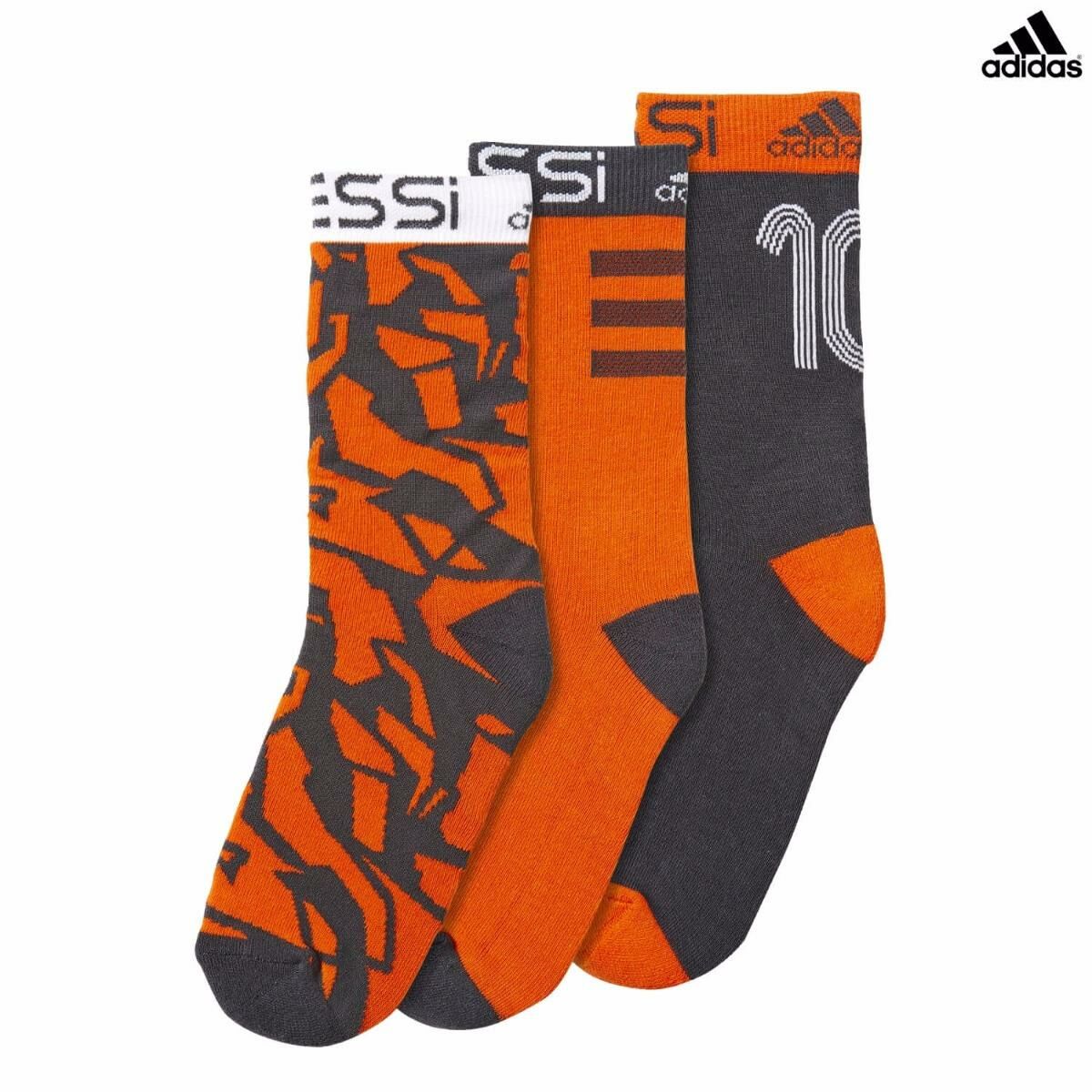 Adidas Messi Çocuk 3'lü Turuncu Spor Çorap BP7881