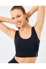 Skechers W U Neck Bra Kadın Siyah Sporcu Sütyeni S2520006-3817
