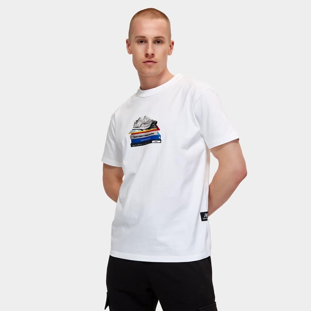 New Balance Erkek Tişört MNT1415-WT