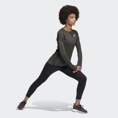 Adidas Runner Uzun Kollu Üst - Yeşil GI0034