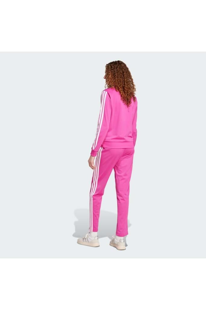 adidas Essentials 3-Stripes Track Suit Kadın Eşofman Takımı Pembe JD5436