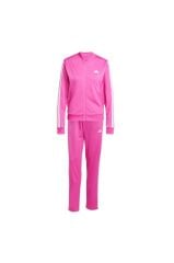 adidas Essentials 3-Stripes Track Suit Kadın Eşofman Takımı Pembe JD5436