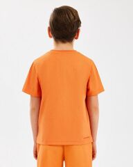 Skechers B Essentials Erkek Çocuk Tshirt Turuncu SK232080-701