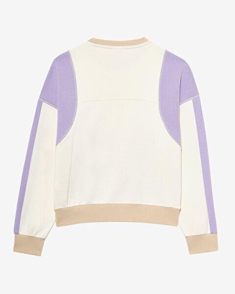 Skechers W Diagonal Lw Fleece Crew Neck Kadın Sweatshirt Beyaz S2510045-102