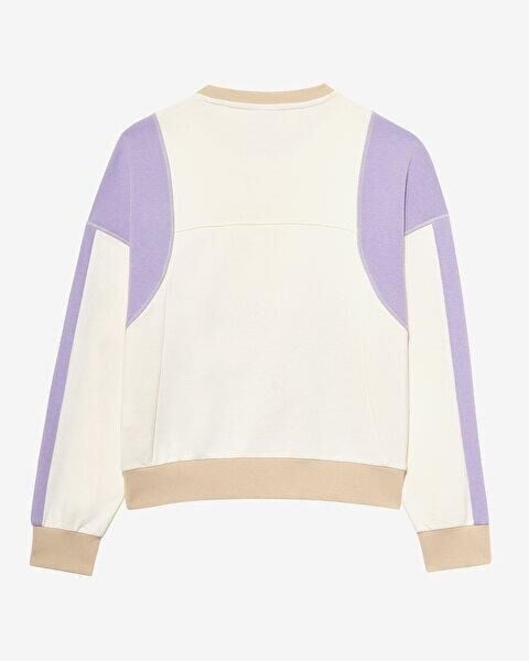 Skechers W Diagonal Lw Fleece Crew Neck Kadın Sweatshirt Beyaz S2510045-102