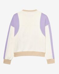 Skechers W Diagonal Lw Fleece Crew Neck Kadın Sweatshirt Beyaz S2510045-102