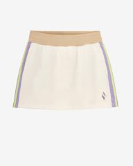 Skechers W Diagonal Lw Fleece Crew Neck Kadın Şort Beyaz S2510049-102