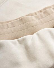 Skechers W Diagonal Lw Fleece Crew Neck Kadın Şort Beyaz S2510049-102