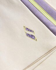 Skechers W Diagonal Lw Fleece Crew Neck Kadın Şort Beyaz S2510049-102