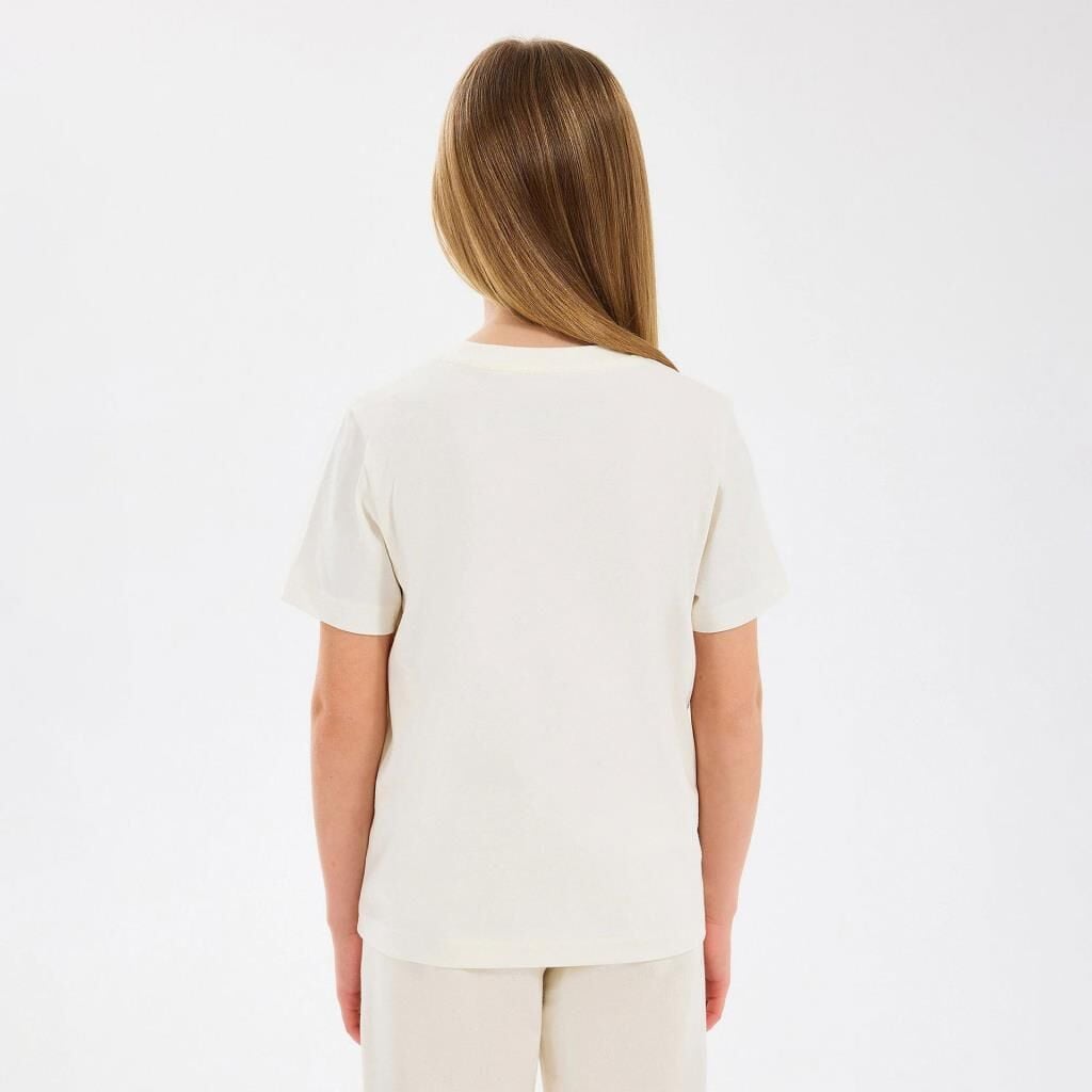 Skechers B Short Sleeve Regular Fit Kız Çocuk Tişört Beyaz SK2510102-102