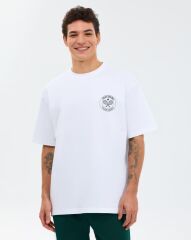 Skechers M Graphic Tee T-Shirt Erkek Tişört Beyaz S2610064-2325