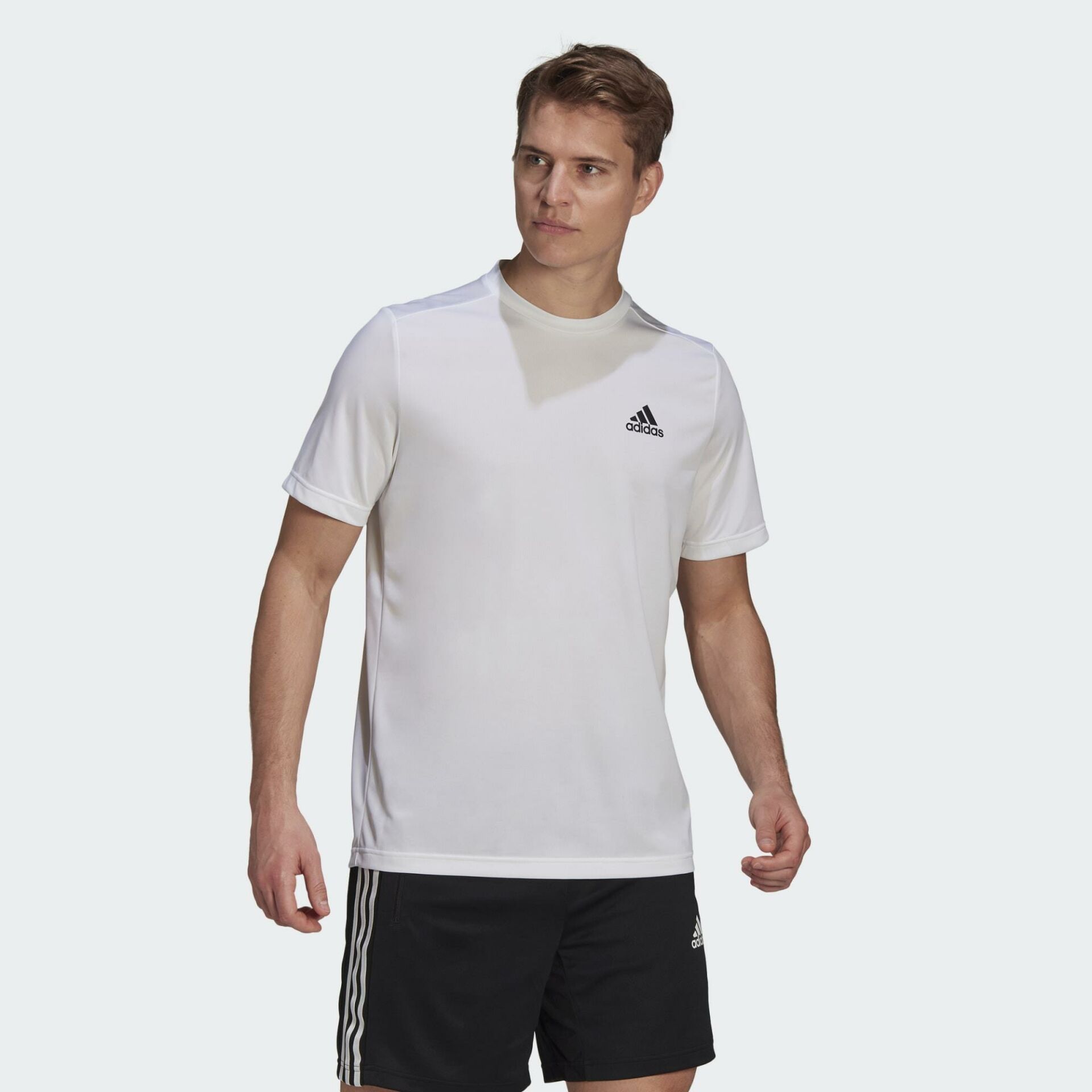 Adidas Aeroready Designed To Move Beyaz Erkek T-shirt GM5509