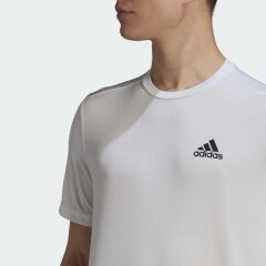 Adidas Aeroready Designed To Move Beyaz Erkek T-shirt GM5509
