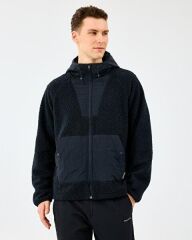 Skechers M Comfort Hoodie Sherpa Jacket Erkek Ceket Siyah S2520131-3817