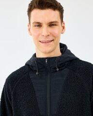 Skechers M Comfort Hoodie Sherpa Jacket Erkek Ceket Siyah S2520131-3817