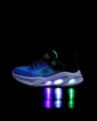Skechers Meteor lights Krendox Erkek Çocuk Spor Ayakkab Işıklı Maviı 401495L BKBL
