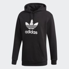 Adidas Erkek Siyah Trefoıl Hoodıe Sweatshirt DT7964