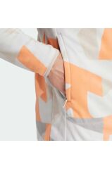 adidas Terrex Multi Printed Full-Zip Fleece Erkek Sweatshirt Gri IZ3344