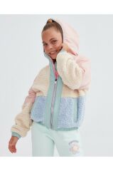 Skechers G Outdoor Fleece Full Zip Sherpa Kız Çocuk Pembe Ceket Sk232176-590