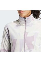 adidas Terrex Multi Printed Full-Zip Fleece Kadın Sweatshirt Gri IZ3345