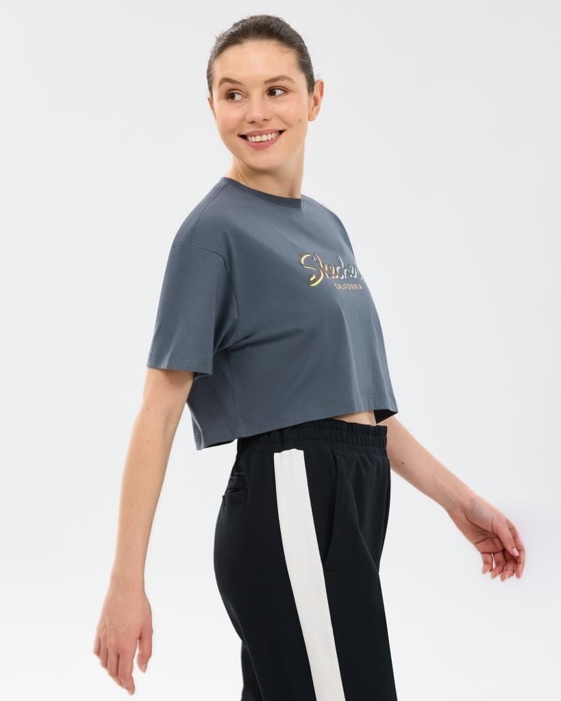 Skechers W Crop Graphic T-shirt - S2610054-3998