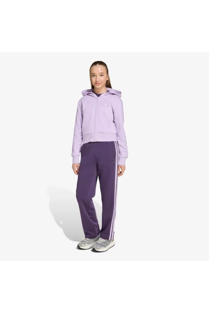 adidas Jg 3S Fl Ts 240 Essentials Çocuk Eşofman Takımı Mor JN2439