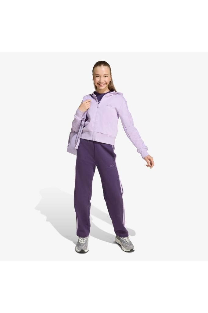 adidas Jg 3S Fl Ts 240 Essentials Çocuk Eşofman Takımı Mor JN2439