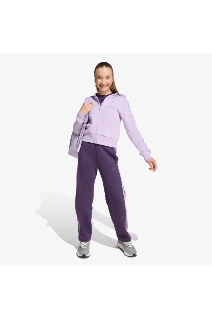 adidas Jg 3S Fl Ts 240 Essentials Çocuk Eşofman Takımı Mor JN2439