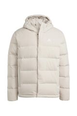 adidas Helionic Hooded Down Erkek Mont Bej IZ4702