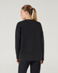 Skechers W Soft Touch Crew Neck Kadın Sweatshirt Siyah S242152-001