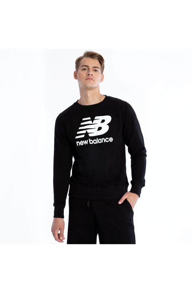 New Balance Erkek Sweatshirt Siyah MNC1105-BK