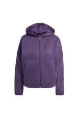 adidas Z.n.e. Full-zip Kadın Kapüşonlu Sweatshirt Mor KC4569