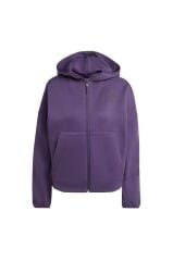 adidas Z.n.e. Full-zip Kadın Kapüşonlu Sweatshirt Mor KC4569