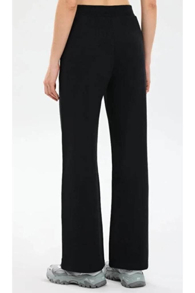 Skechers W Essential Wide Leg Sweatpant Kadın Eşofman Altı Siyah S2610152-3817