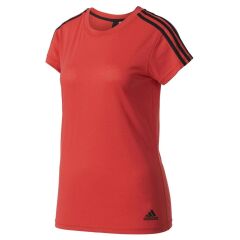 Adidas S97184 Ess 3S Slım Teecorpnk/Black Kadın T-Shirt