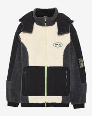 Skechers M Outdoor Fleece Full Zip Sherpa Erkek Sweatshirt Lacivert S242183-102