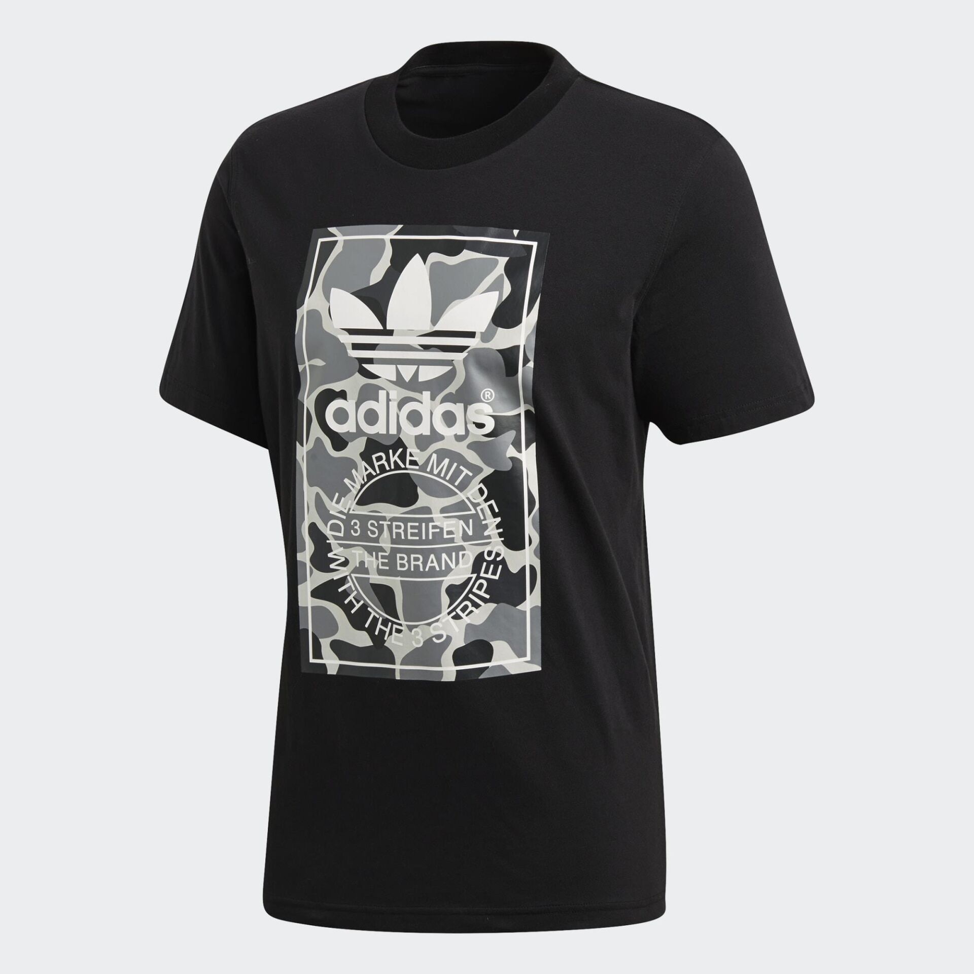 Adidas DH4769 Camouflage Label Siyah Erkek Tişört