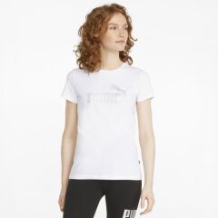 Puma Essentials Metallic Kadın Tişört Beyaz 84830302