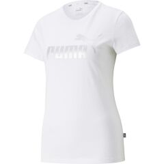 Puma Essentials Metallic Kadın Tişört Beyaz 84830302