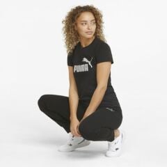 Puma Ess+ Metallic Kadın Tişört Siyah 84830351