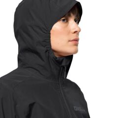 Jack Wolfskin Moonrise 3in 1 Jkt w Kadın Outdoor Mont Siyah 1115621-6000