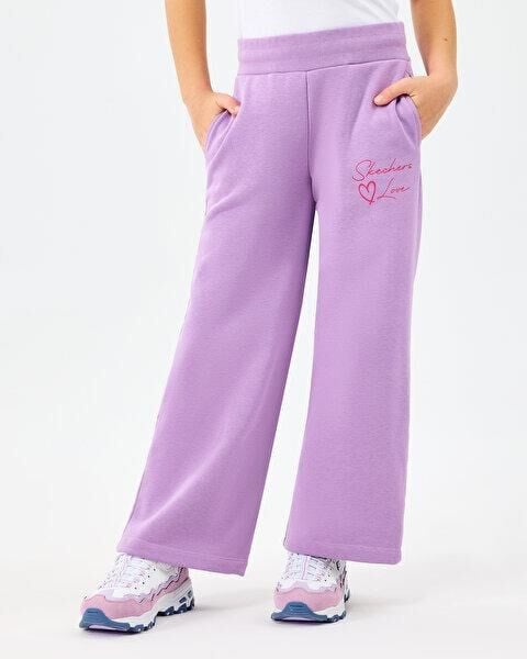 Skechers G Lw Fleece Sweatpant Kız Çocuk Eşofman Altı Lila SK2520004-4009