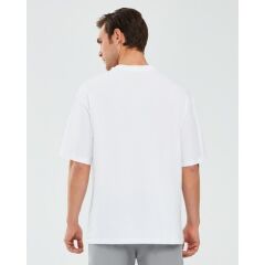 Skechers Graphic T-Shirt M Short Sleeve Erkek Beyaz Tshirt S241076-100
