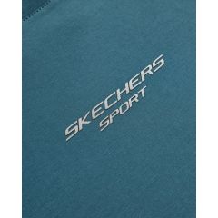 Skechers Graphic T-Shirt M Short Sleeve Erkek Petrol Tshirt S231094-405