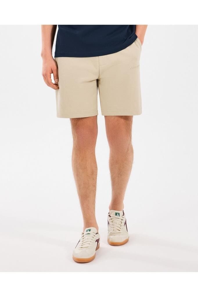 Skechers M Essential Sweatshort Erkek Şort Bej S2510064-013